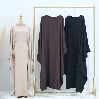 Tabara Dubai Classic Abaya – Closed Style with Inner Tie Belt