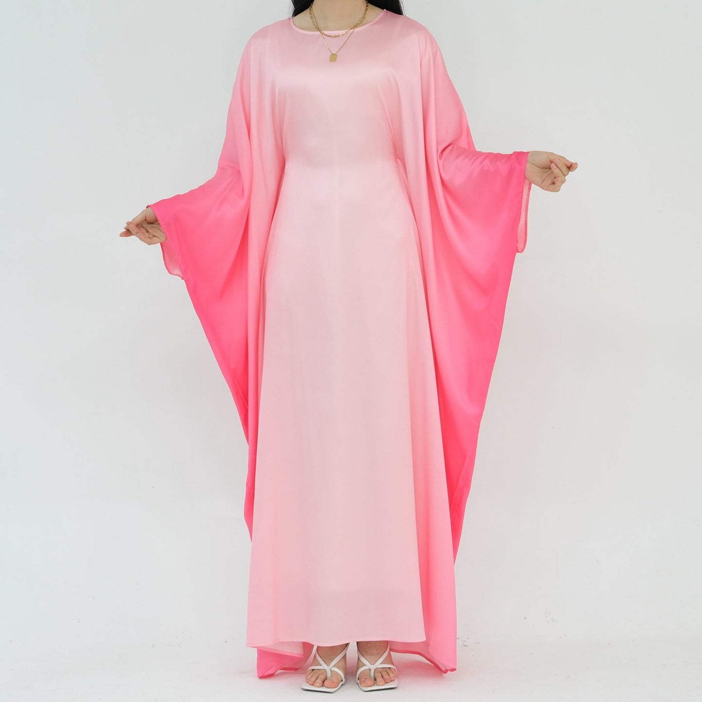 Tabara Modest Abaya Elegant Batwing Kaftan Muslim Dress
