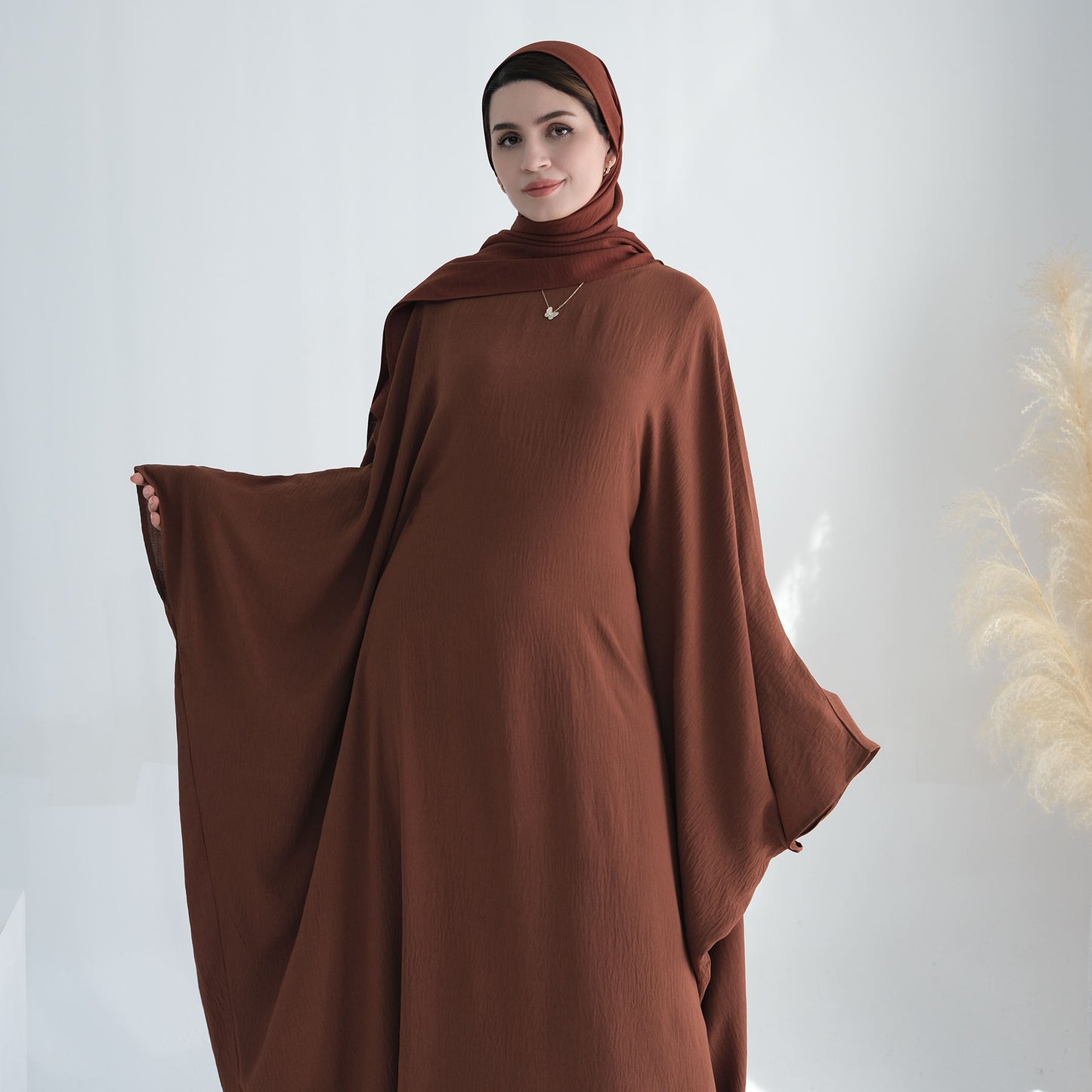Latest Modest Abaya by Tabara  Elegant Muslim Dress Turkey Style