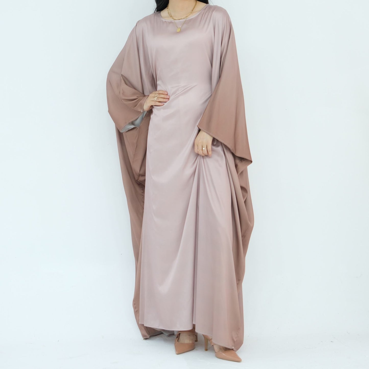 Tabara Modest Abaya Elegant Batwing Kaftan Muslim Dress
