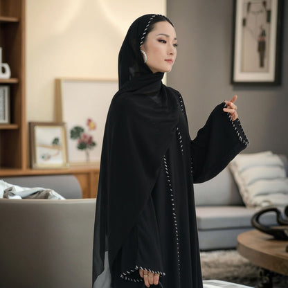 Tabara Luxe Open Abaya Set