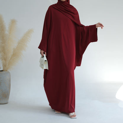 Tabara Nida Classic Abaya – Plain Everyday Modest Wear