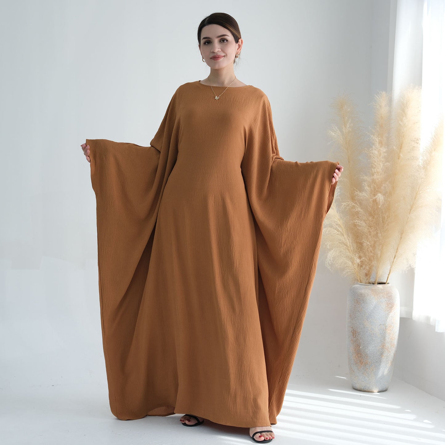 Latest Modest Abaya by Tabara  Elegant Muslim Dress Turkey Style
