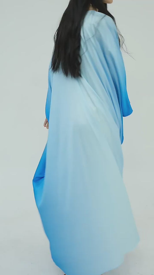 Tabara Modest Abaya Elegant Batwing Kaftan Muslim Dress