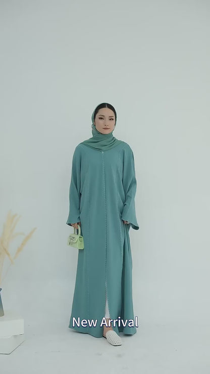 Tabara Luxe Open Abaya Set