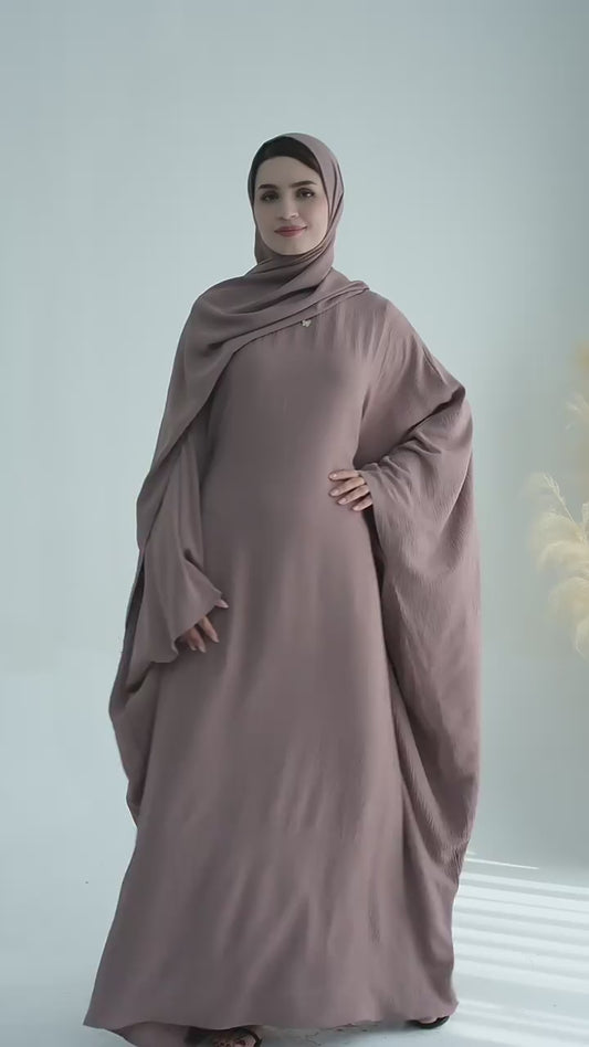 Latest Modest Abaya by Tabara  Elegant Muslim Dress Turkey Style